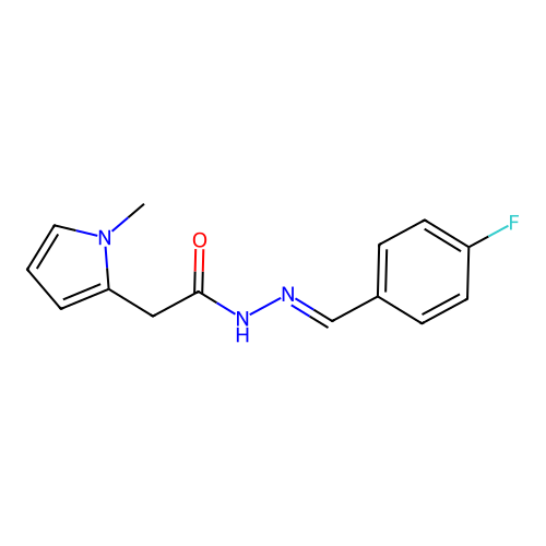 N'-(4-Fluorobenzylidene)-2-(1-methyl-1H-pyrrol-2-YL)acetohydrazide structure