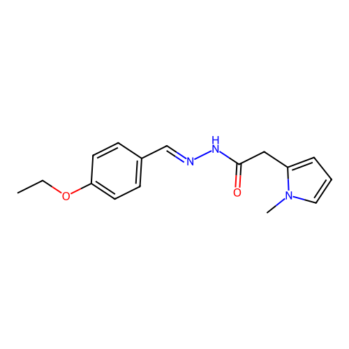 N'-(4-Ethoxybenzylidene)-2-(1-methyl-1H-pyrrol-2-YL)acetohydrazide structure