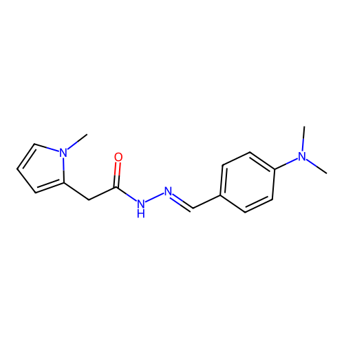 N'-(4-(Dimethylamino)benzylidene)-2-(1-methyl-1H-pyrrol-2-YL)acetohydrazide structure