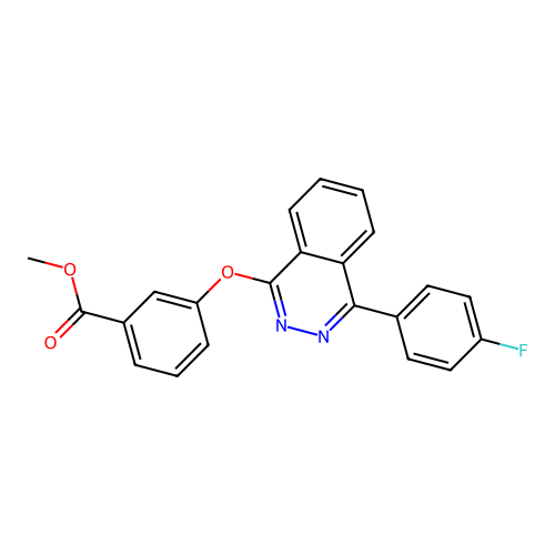 Methyl 3-[4-(4-fluorophenyl)phthalazinyloxy]benzoate structure