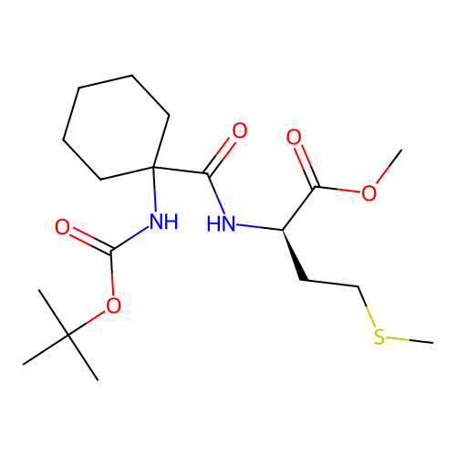 D-Methionine,N-[[1-[[ carbonyl]amino]cyclohexyl]carbonyl]-,methylester structure