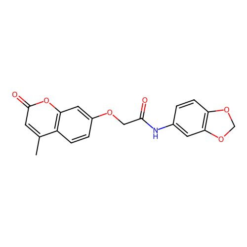 N-(1,3-benzodioxol-5-yl)-2-[(4-methyl-2-oxo-2H-chromen-7-yl)oxy]acetamide structure