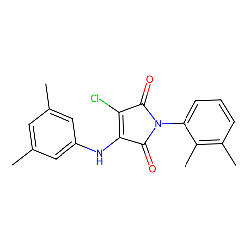 3-Chloro-4-(3,5-dimethylanilino)-1-(2,3-dimethylphenyl)-1H-pyrrole-2,5-dione structure