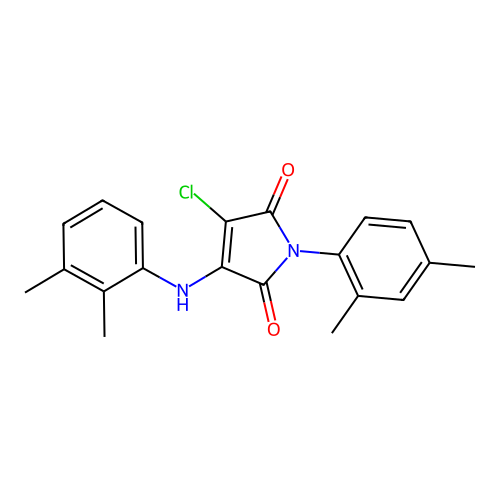 3-Chloro-4-(2,3-dimethylanilino)-1-(2,4-dimethylphenyl)-1H-pyrrole-2,5-dione structure