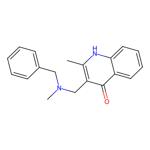 3-{[Benzyl(methyl)amino]methyl}-2-methyl-4-quinolinol structure