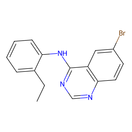 6-bromo-N-(2-ethylphenyl)quinazolin-4-amine structure