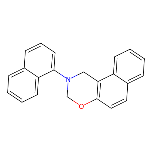 2-(naphthalen-1-yl)-2,3-dihydro-1H-naphtho[1,2-e][1,3]oxazine structure