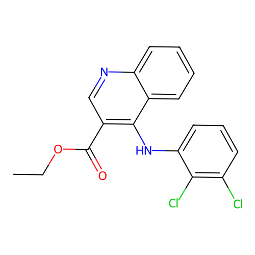 Ethyl 4-[(2,3-dichlorophenyl)amino]quinoline-3-carboxylate structure