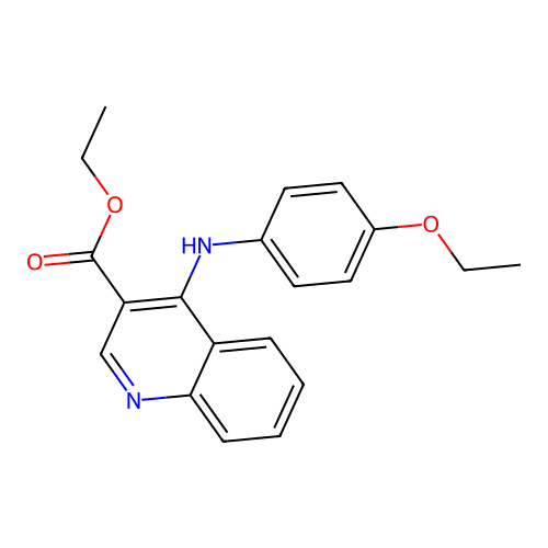 Ethyl 4-[(4-ethoxyphenyl)amino]quinoline-3-carboxylate structure