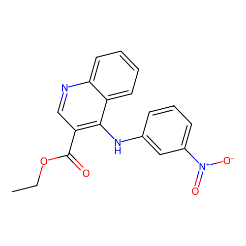 Ethyl 4-[(3-nitrophenyl)amino]quinoline-3-carboxylate structure