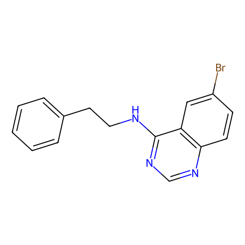 6-bromo-N-phenethylquinazolin-4-amine structure