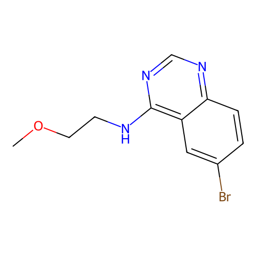 6-溴-N-(2-甲氧基乙基)喹唑啉-4-胺 structure