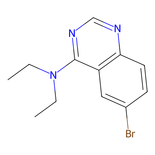 6-bromo-N,N-diethylquinazolin-4-amine structure