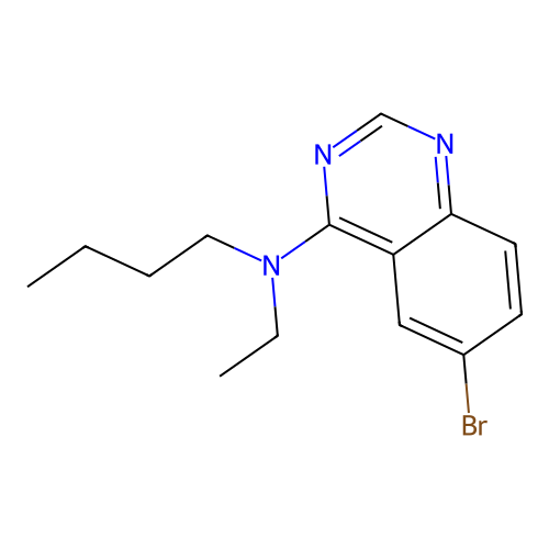 6-bromo-N-butyl-N-ethylquinazolin-4-amine structure
