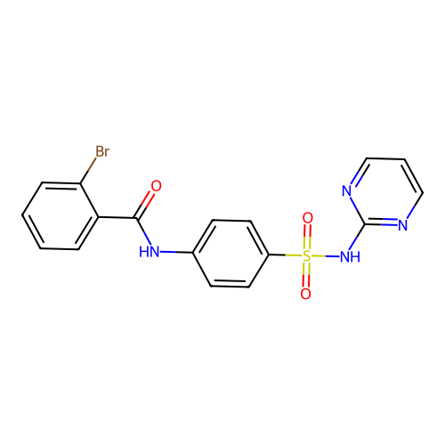 2-bromo-N-[4-(pyrimidin-2-ylsulfamoyl)phenyl]benzamide structure