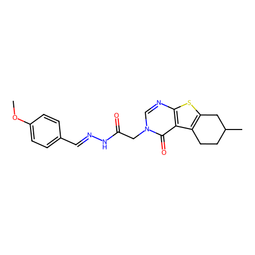 C21H22N4O3S structure