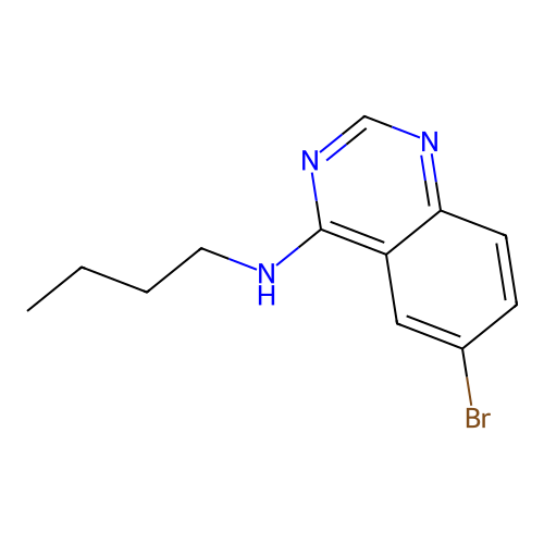 6-bromo-N-butylquinazolin-4-amine structure