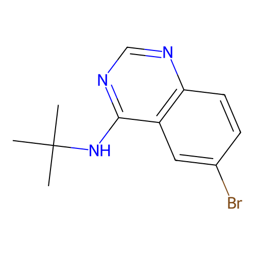 6-bromo-N-tert-butylquinazolin-4-amine structure
