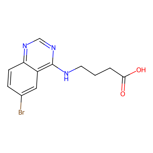 4-[(6-Bromoquinazolin-4-yl)amino]butanoic acid structure