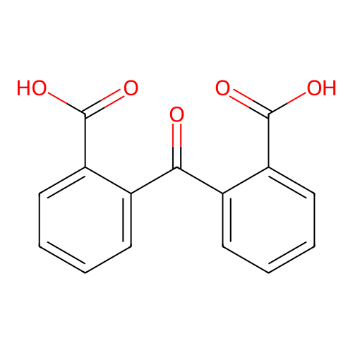 Carbonyl-dibenzoic acid structure