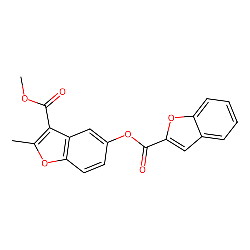 Methyl 5-(1-benzofuran-2-carbonyloxy)-2-methyl-1-benzofuran-3-carboxylate structure