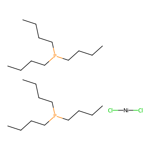 Dichlorobis(tributylphosphine)nickel(II) structure