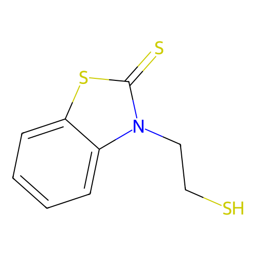 3-(2-Sulfanylethyl)-1,3-benzothiazole-2-thione structure