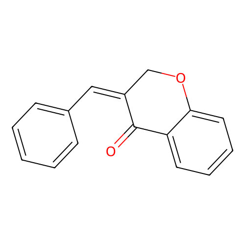 3-(phenylmethylidene)-3,4-dihydro-2H-1-benzopyran-4-one structure