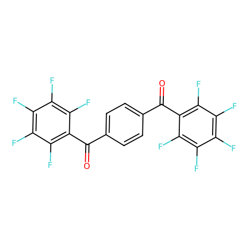 1,4-Bis(pentafluorobenzoyl)benzene structure