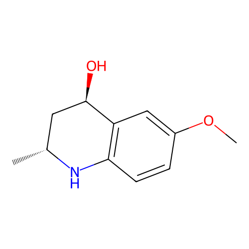 (2R,4R)-6-methoxy-2-methyl-1,2,3,4-tetrahydroquinolin-4-ol structure