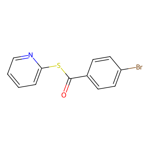 S-2-Pyridyl 4-bromobenzothioate structure