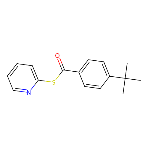 S-pyridin-2-yl 4-tert-butylbenzenecarbothioate structure