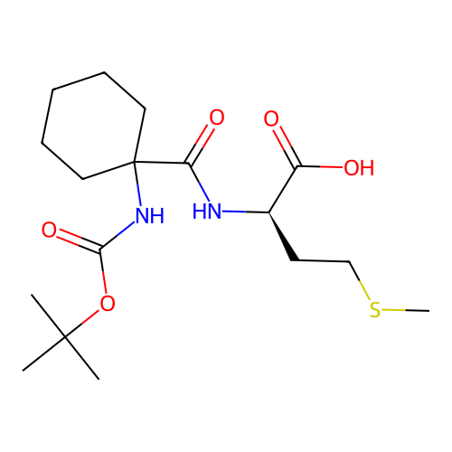 D-Methionine,N-[[1-[[ carbonyl]amino]cyclohexyl]carbonyl]- structure