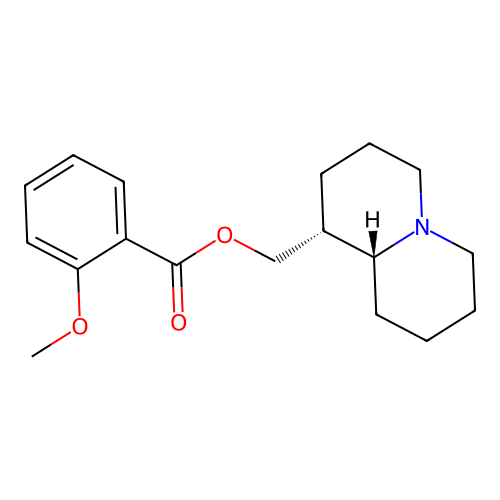 ((1R,9aR)-octahydro-1H-quinolizin-1-yl)methyl 2-methoxybenzoate structure