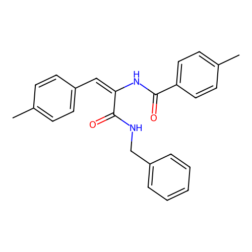 N-(1-((Benzylamino)carbonyl)-2-(4-methylphenyl)vinyl)-4-methylbenzamide structure