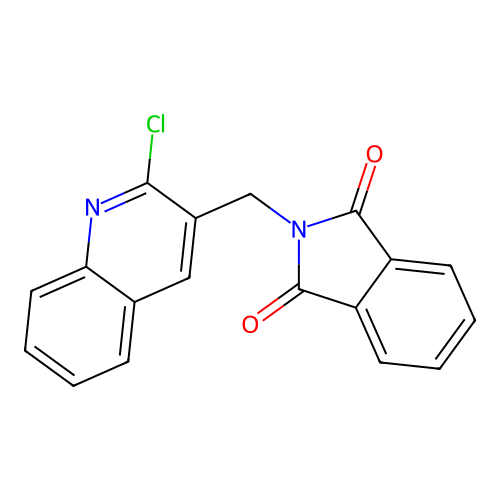 N-[(2-Chloro-3-quinolyl)methyl]phthalimide structure