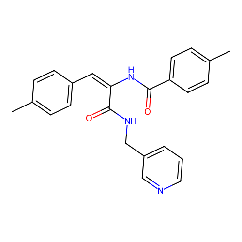 4-ME-N-(2-(4-Methylphenyl)-1-(((3-pyridinylmethyl)amino)carbonyl)vinyl)benzamide structure