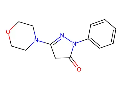3-Morpholino-1-phenyl-1H-pyrazol-5(4H)-one structure