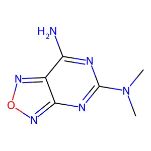 5-N,5-N-dimethyl-[1,2,5]oxadiazolo[3,4-d]pyrimidine-5,7-diamine structure
