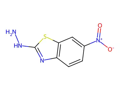 2-Hydrazino-6-nitrobenzothiazole structure