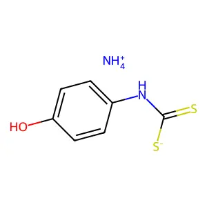 Ammonium p-hydroxydithiocarbanilate structure