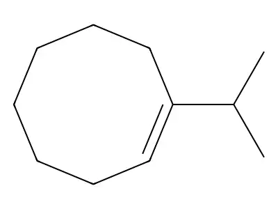 Cyclooctene, 1-isopropyl- structure