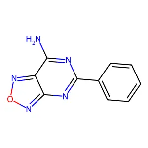 5-Phenyl-[1,2,5]oxadiazolo[3,4-d]pyrimidin-7-amine structure