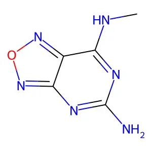 5-Amino-7-methylaminofurazano[3,4-d]pyrimidine structure