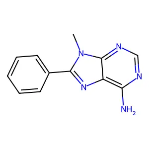 9-Methyl-8-phenylpurine-6-ylamine structure