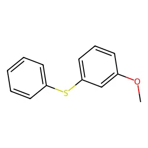 Benzene, 1-methoxy-3-(phenylthio)- structure