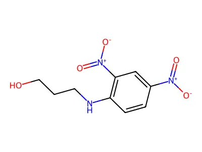 3-[(2,4-Dinitrophenyl)amino]propan-1-ol structure