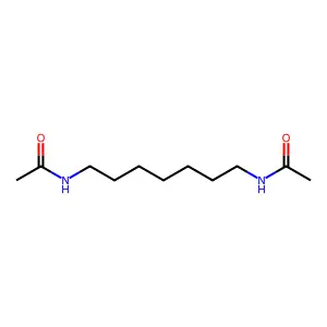 N-(7-acetamidoheptyl)acetamide structure