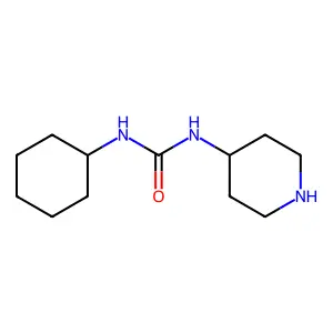 3-Cyclohexyl-1-(piperidin-4-yl)urea structure