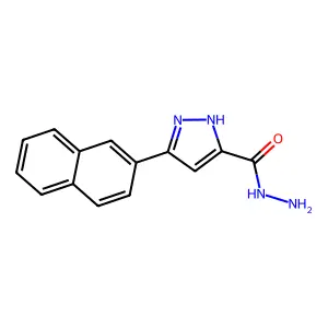 3-(naphthalen-2-yl)-1H-pyrazole-5-carbohydrazide structure